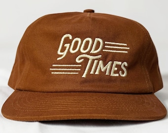 brushed cotton workhorse hat with custom embroidery