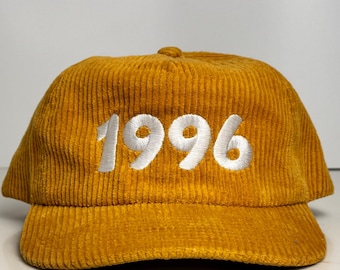 Corduroy workhorse hat with custom embroidery
