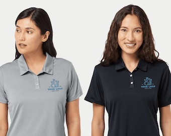 Custom Logo Performance Polo Shirt Women Embroidered Work Uniform Ladies Business Staff Shirt