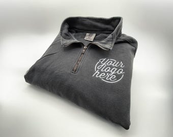 Custom Logo Embroidered Comfort Colors Zip Jacket – Personalized Apparel for Businesses