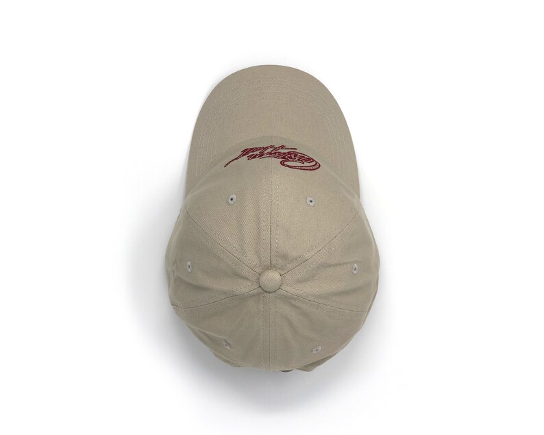 custom embroidered hat top of hat
