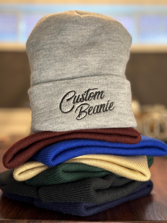 custom embroidered beanie
