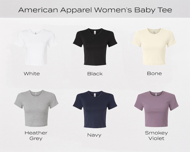 embroidered cropped tee shirt color options