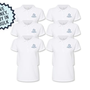 Custom Tultex Polo Shirts with Logo Embroidery – Pack of 6