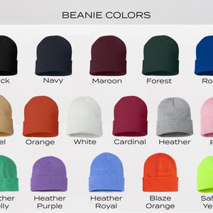 custom embroidered beanie image 8
