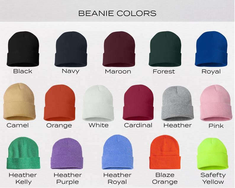 custom embroidered beanie image 8