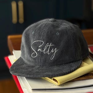 Custom Embroidered Corduroy Cap – Your Text, Your Style