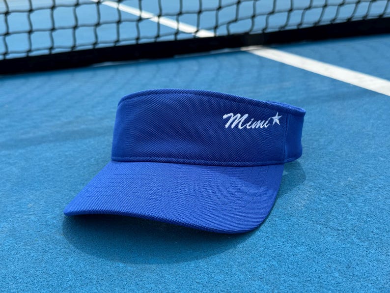 Embroidered Visor side view