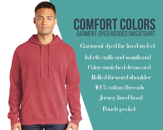 Custom comfort colors hoodie sale