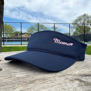 Personalized Embroidered Sun Visor: Tennis & Pickleball Gift