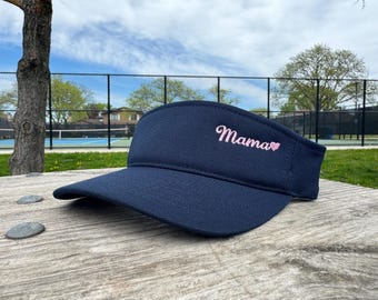 Personalized Embroidered Sun Visor, Tennis Pickleball Headwear, Adjustable Performance Hat, Quick Dry Style