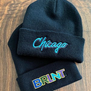 Beanies custom embroidered