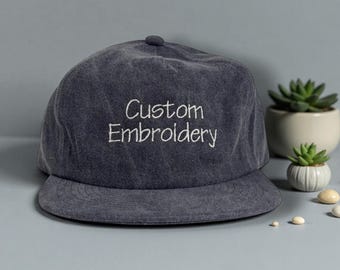 washed cotton field trip hat custom embroidered