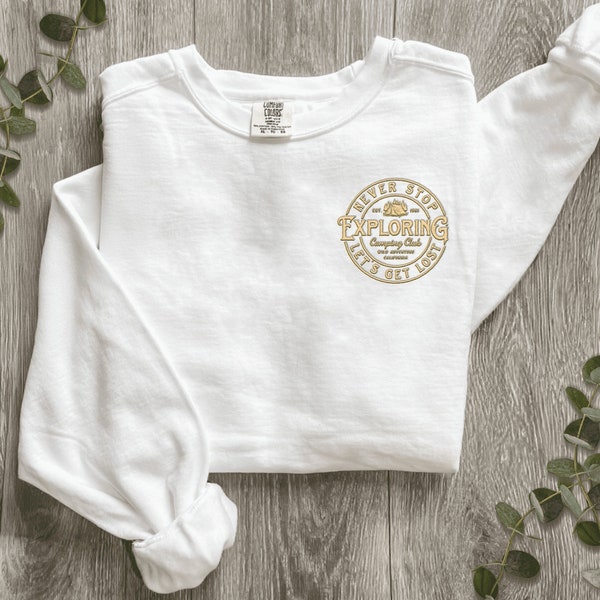 Personalized Logo Embroidery Sweatshirt Etsy