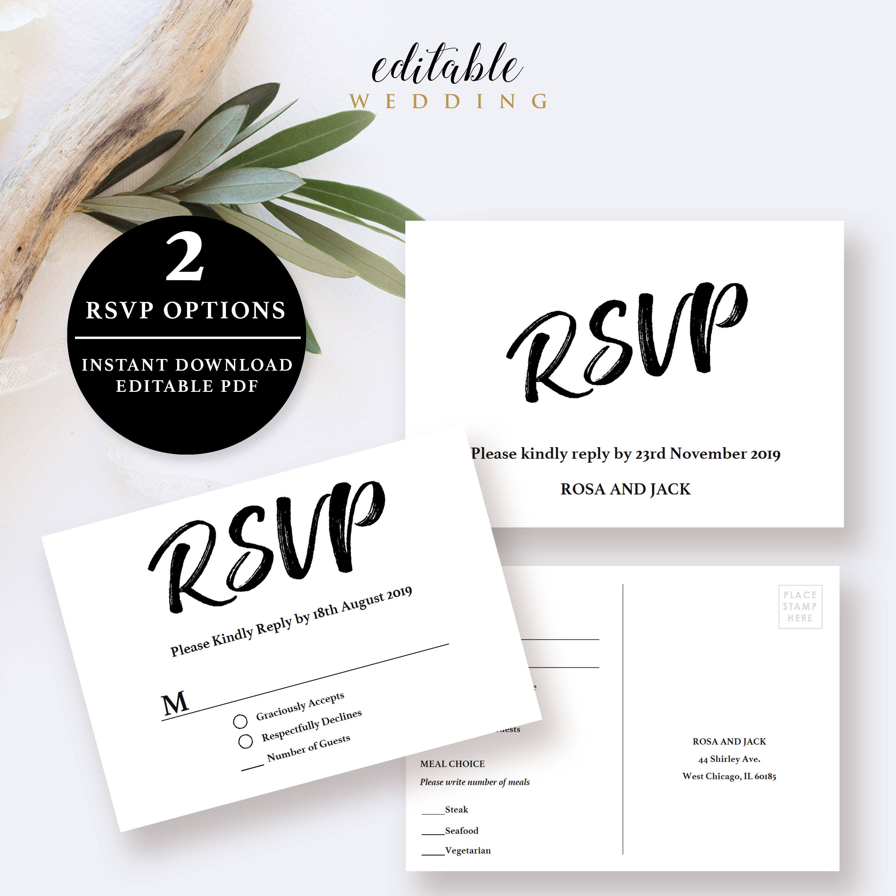 rsvp-card-template-5x3-5-rsvp-postcard-instant-download-etsy