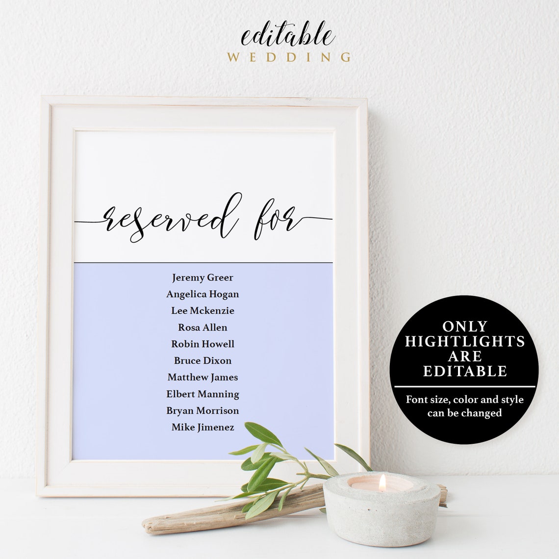 Reserved For Seating Chart Template Wedding Seating Chart | Etsy