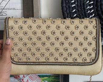 Handmade Floral Embroidered Clutch Bag Floral Purse Cross body Purse for Any Occasion Beautiful & Stylish Floral