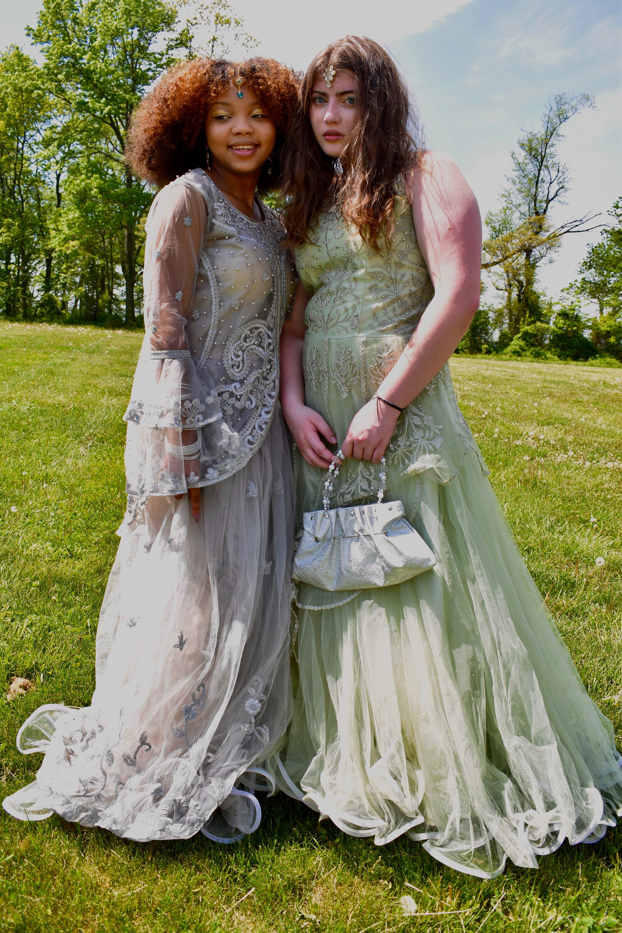 green emerald velvet dress La Femme 32612 Prom Dress - Blue main image 0