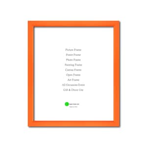 Orange Colorful Wood Frame, Wholesale, Shabby Chic, Picture Frame, Photo Frame, Poster Frame, Art Frame, Home Decor