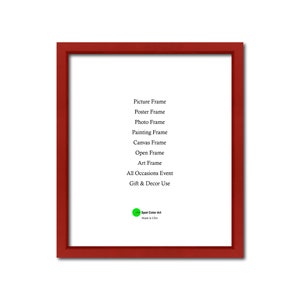 Red Colorful Wood Frame, Wholesale, Shabby Chic, Picture Frame, Photo Frame, Poster Frame, Art Frame, Home Decor