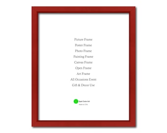 Red Colorful Wood Frame, Wholesale, Shabby Chic, Picture Frame, Photo Frame, Poster Frame, Art Frame, Home Decor