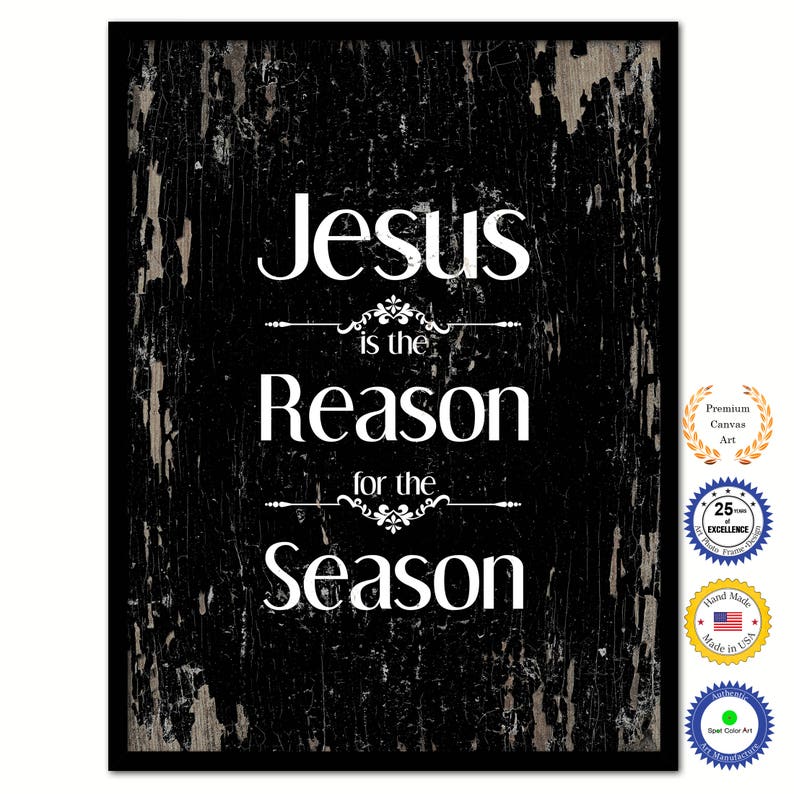 Jesus is the Reason for the Season Bible Verse Scripture Quote Etsy