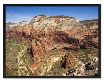 Zion National Park Landscape Photo Canvas Print Pictures Frames Home Décor Wall Art Gifts