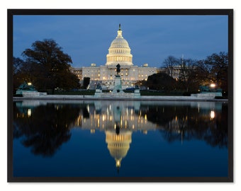 Capital Washington DC Landscape Photo Canvas Print Pictures Frames Home Décor Wall Art Gifts