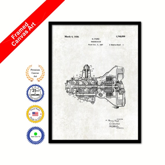 Vintage Patent Print 1930 Engine Transmission T-Shirt Vintage Patent Print 1930 Engine Transmission T-Shirt