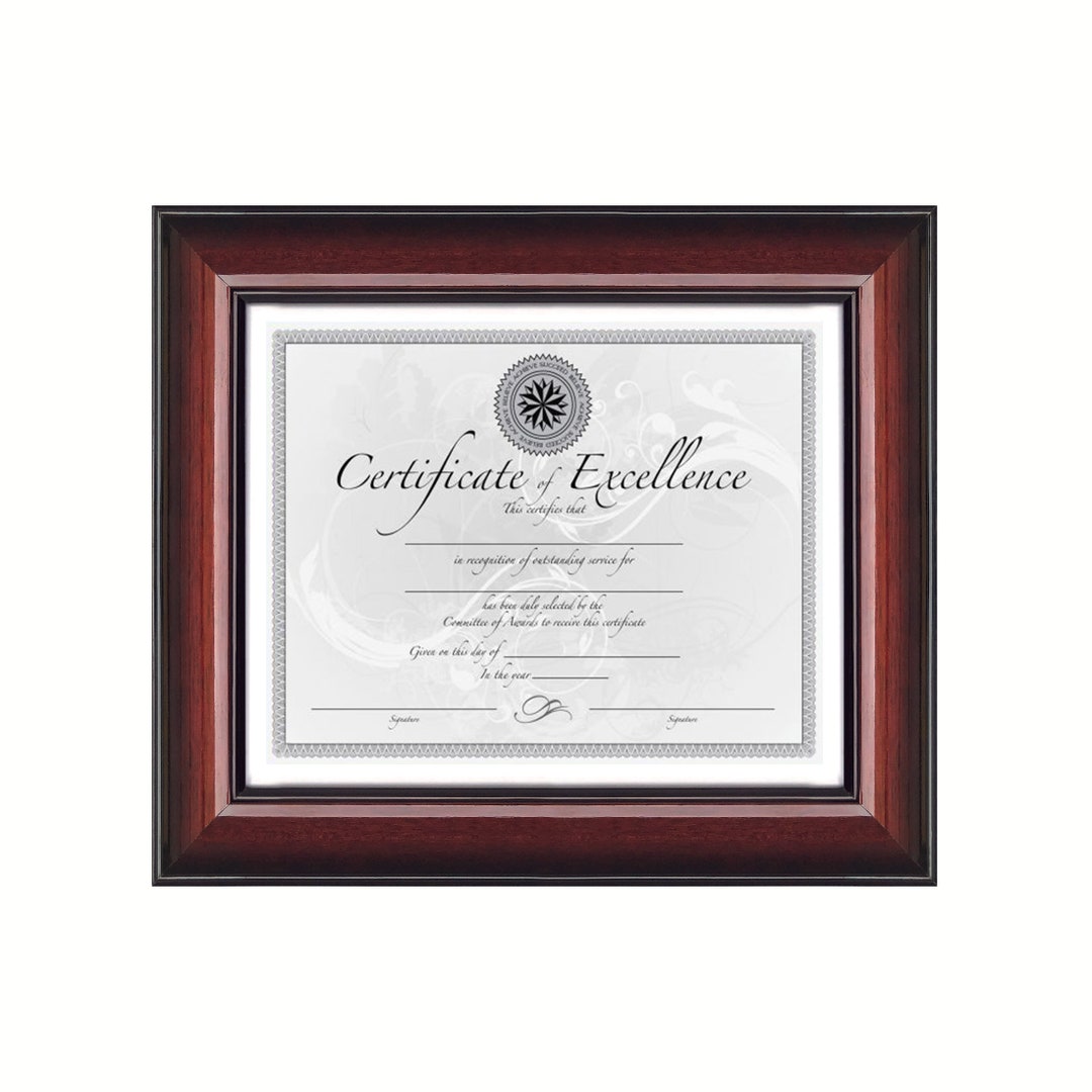 Designer Edition Glossy Cherry Wood Frame Professional Diploma ...