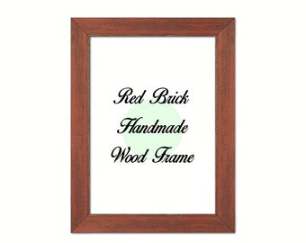 Red Brick Wood Frame, Wholesale, Farmhouse, Shabby Chic, Distressed Frame, Picture Frame, Photo Frame, Poster Frame, Art Frame, Home Decor