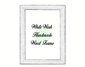 White Wash Wood Frame, Wholesale, Farmhouse, Shabby Chic, Distressed Frame, Picture Frame, Photo Frame, Poster Frame, Art Frame, Home Decor