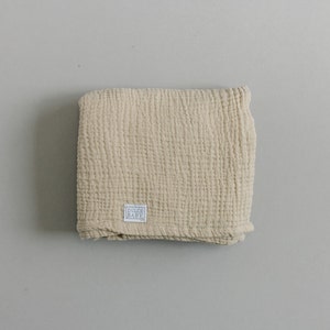 Beige Musselin Swaddle Decke, Swaddle Decke, Autositz Abdeckung, Stillabdeckung, Neugeborenen Swaddle, Baby Geschenk, Decke, Swaddle Decke