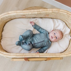 Winter Tree Baby Sleeper: Milk Silk Footed Pajamas, Christmas, Zipper