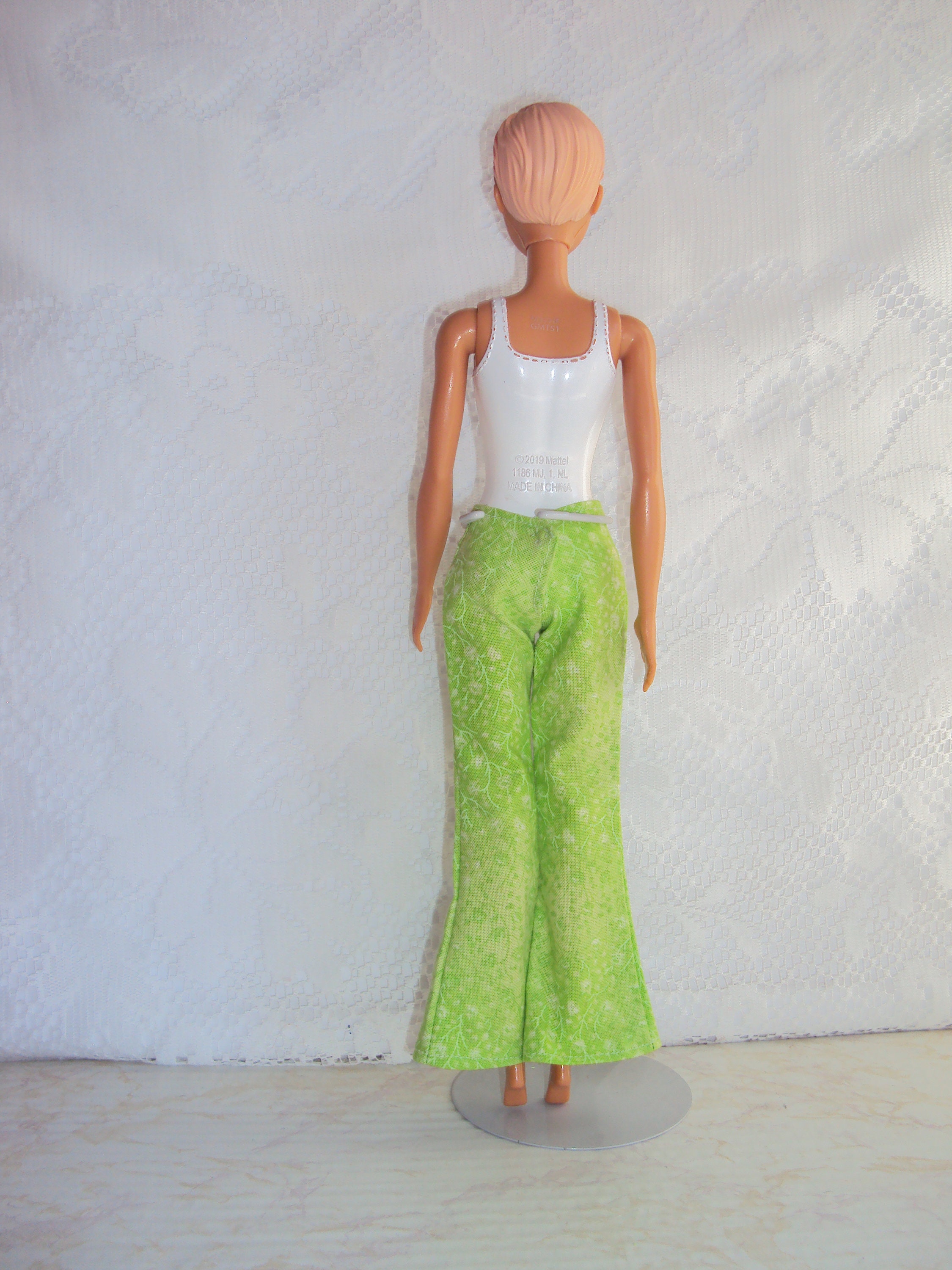 Choose one pair navy blue or lime green Barbie bell bottom | Etsy