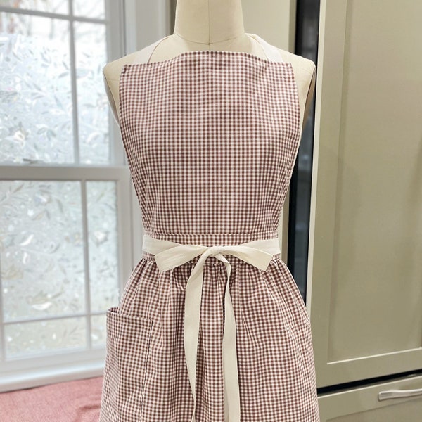 Gingham Apron - Etsy