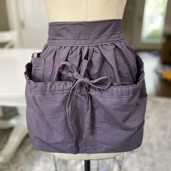 Cotton Harvesting Apron: Garden Gathering Apron with Pocket