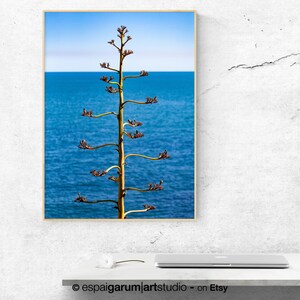 Photographic art of the Mediterranean Sea to print. Minimalist style to decorate your home or office. Interior. Modern image 5