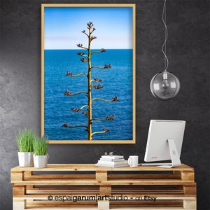 Photographic art of the Mediterranean Sea to print. Minimalist style to decorate your home or office. Interior. Modern image 3