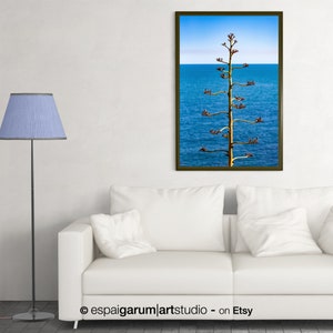 Photographic art of the Mediterranean Sea to print. Minimalist style to decorate your home or office. Interior. Modern image 6