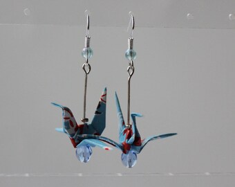ORIGAMI crane earrings