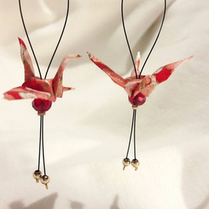 Boucles d'oreilles ORIGAMI grue image 5