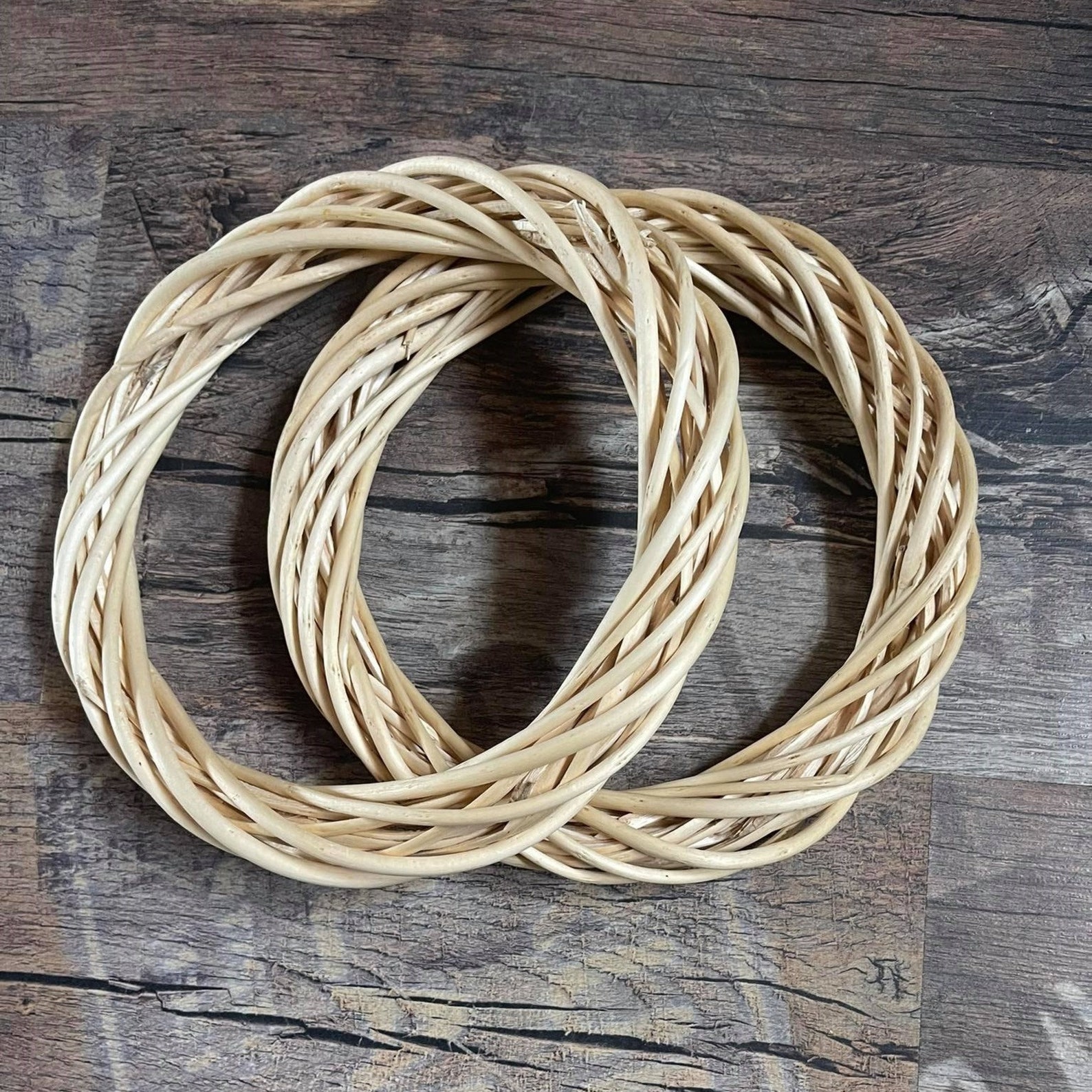 Everyday Wreath Wicker Willow Front Door Ivory / Rattan Circle Etsy