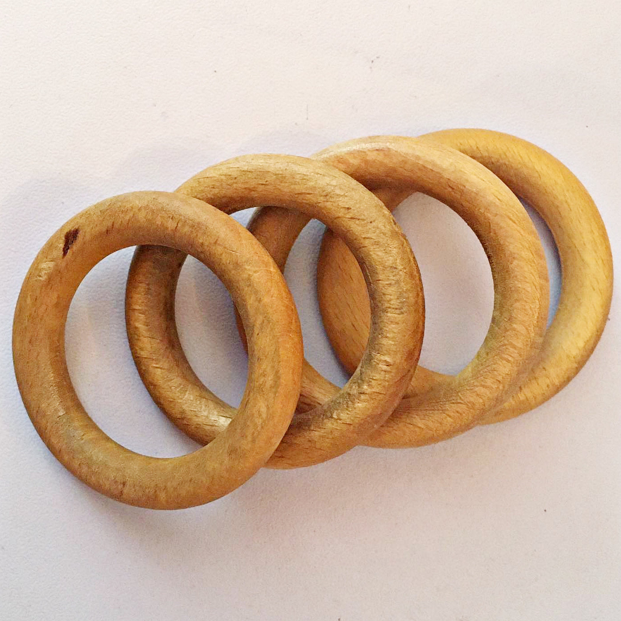 Beech Wooden Toy Ring / Unfinished Organic Natural Wooden Etsy