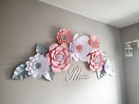 Flower wall decor for baby nursery 2025