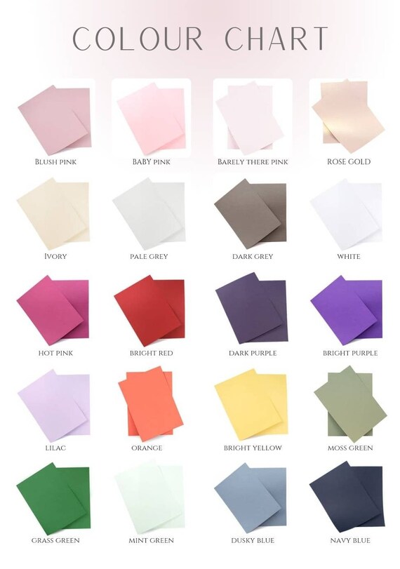 Bright Color Chart Paper