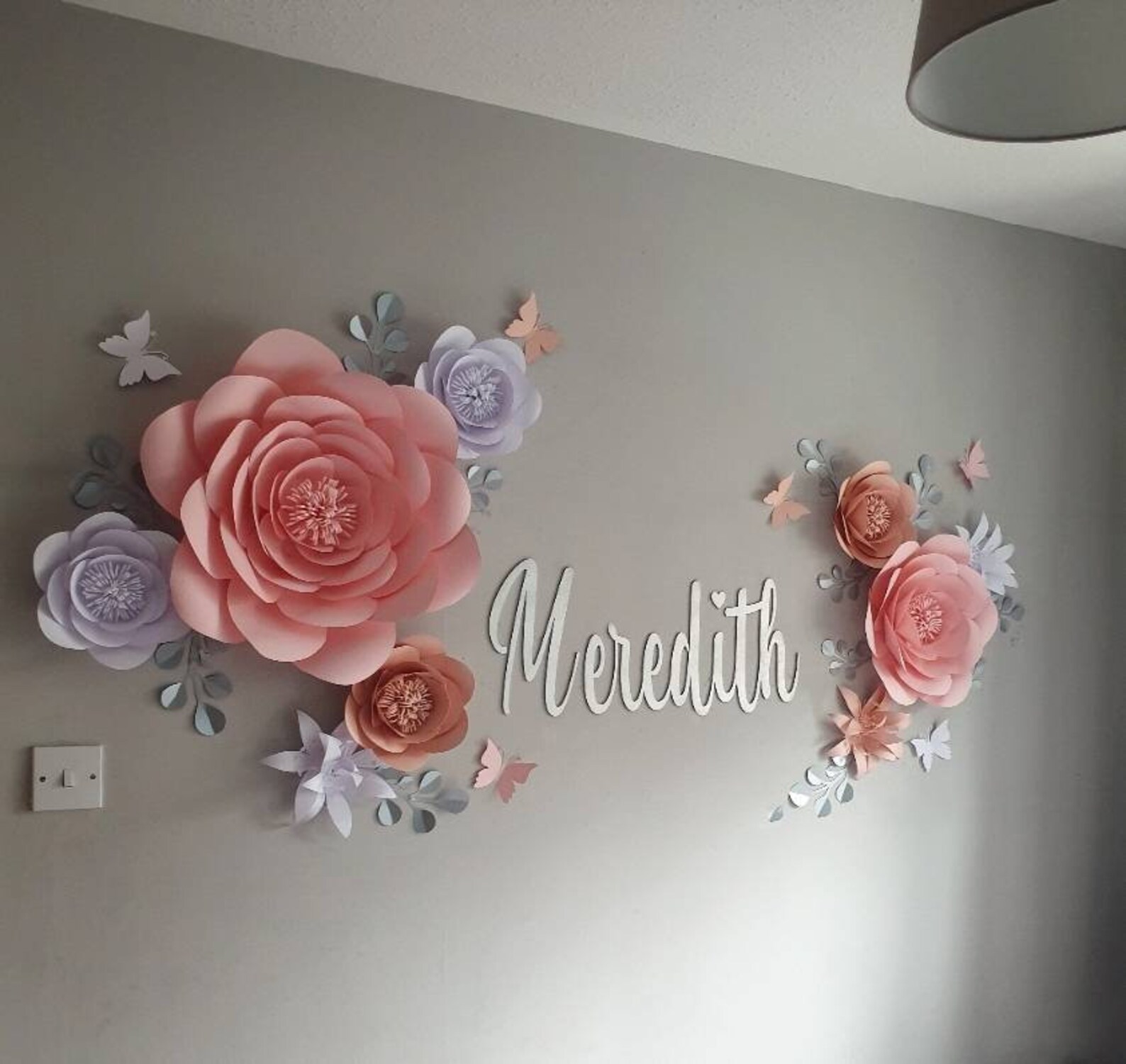 Large Paper Flower Set Flower Wall Display Stunning Paper Etsy UK
