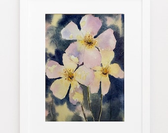 Flowers at Araluen, Framed Original Watercolour Painting, Watercolor