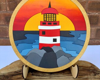 Lighthouse Wooden Wall Art