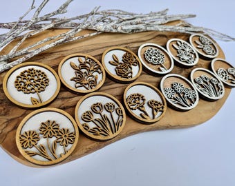 Set of 6 Flower Magnets_Set B